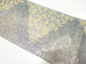 引箔　木の実模様織り出し　袋帯